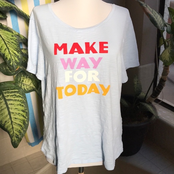 Old Navy Make Way for Today light blue tee - Picture 1 of 6
